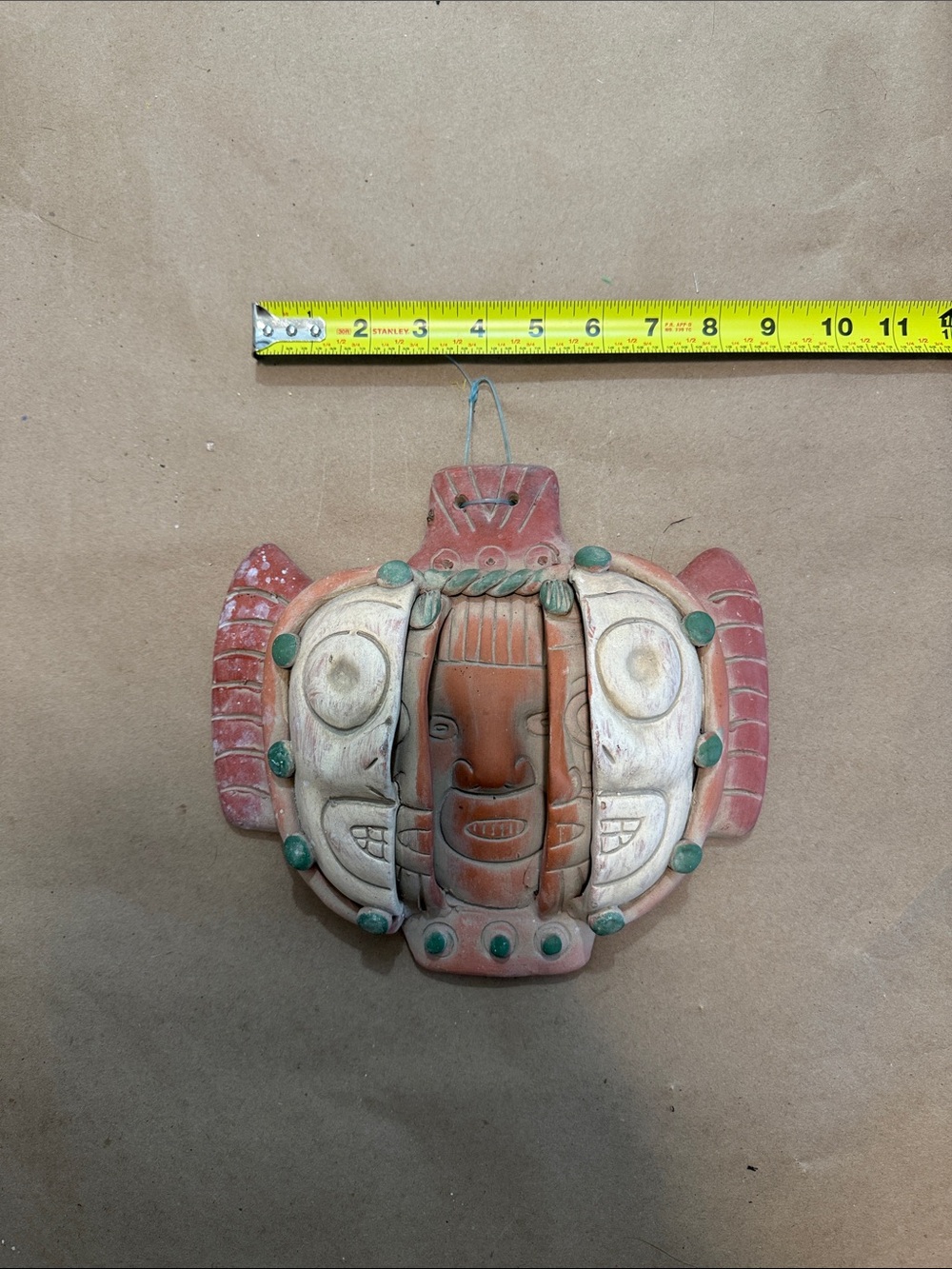 Aztec 3 ages of man terracotta wall hanging